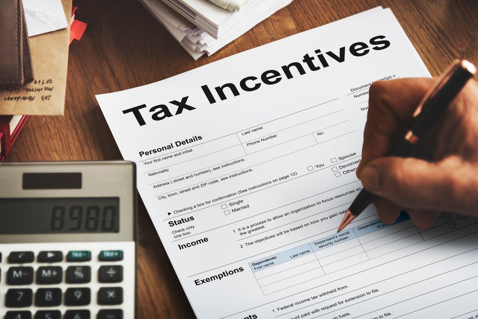 Tax Incentive Audit Benefit Cash Payment Concept Neeja